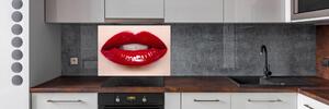 Panel do kuchyně Červená ústa pl-pksh-100x70-f-55040368