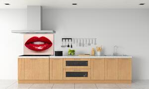 Panel do kuchyně Červená ústa pl-pksh-100x70-f-55040368