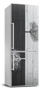 Nálepka fototapeta lednička Stromy na zdi FridgeStick-70x190-f-117821406