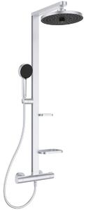 Ideal Standard Alu+ sprchová sada na stěnu s termostatem s dešťovou sprchou chrom BD583SI