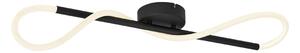 Moderní stropní svítidlo černé vč. LED 3-stupňové stmívatelné - Keri