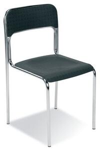 Nowy Styl Plastová jídelní židle Cortina Chrom, černá
