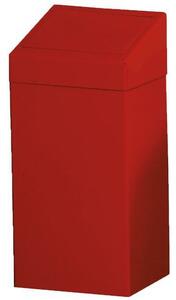 Kovona Kovový odpadkový koš na tříděný odpad, objem 50 l, červený