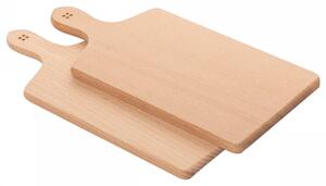 Lunasol - Dřevěná deska na krájení s rukojetí 28 x 12 cm set 2 ks - Basic (593001)
