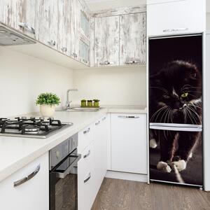 Foto nálepka na ledničku stěnu Černá kočka FridgeStick-70x190-f-119089470