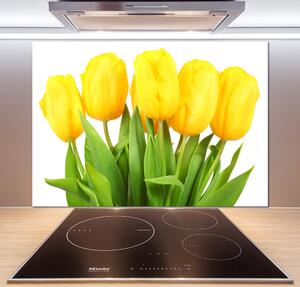 Panel do kuchyně Žluté tulipány pl-pksh-100x70-f-50296445