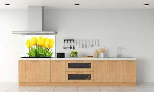 Panel do kuchyně Žluté tulipány pl-pksh-100x70-f-50296445