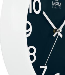 Designové plastové hodiny modré MPM Ageless Simplicity