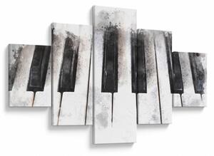 Obraz - Piano, aquarel (125x70 cm)