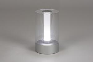 Stolní stmívatelná LED lampa Avilarre Silver (LMD)