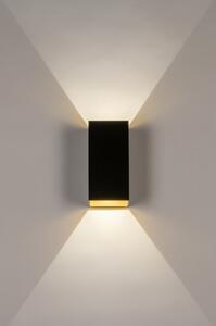 Venkovní nástěnné LED svítidlo Cortenno Black and Gold (LMD)