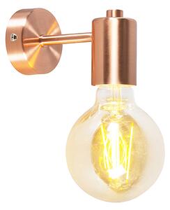 Chytrá nástěnná lampa Art Deco měď vč. žárovky G95 WiFi - Facil