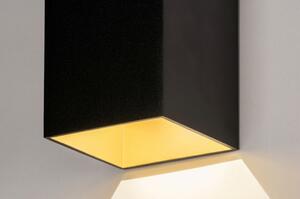 Venkovní nástěnné LED svítidlo Cortenno Black and Gold (LMD)