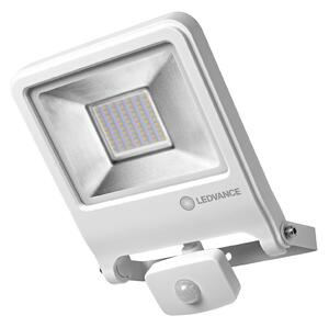 LEDVANCE Venkovní LED nástěnný reflektor s čidlem ENDURA FLOOD, 50W, teplá bílá, IP44, bílý