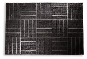 Home Elements Rohožka gumová, černá, 40x60 cm