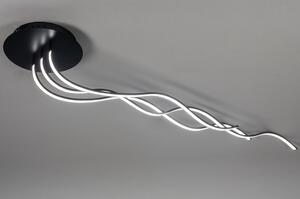 Nástěnné nebo stropní designové LED svítidlo Asco Black (LMD)