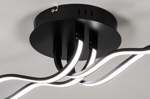 Nástěnné nebo stropní designové LED svítidlo Asconno Black (LMD)