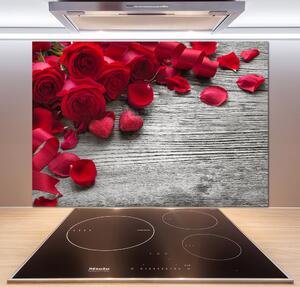 Panel do kuchyně Červené růže pl-pksh-100x70-f-99989329