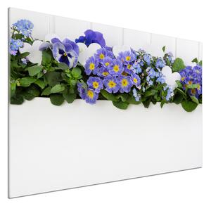 Panel do kuchyně Modré květiny pl-pksh-100x70-f-99973378
