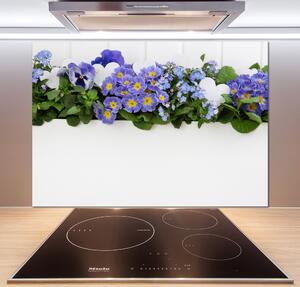 Panel do kuchyně Modré květiny pl-pksh-100x70-f-99973378