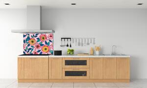 Panel do kuchyně Růžové květiny pl-pksh-100x70-f-101223430