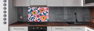 Panel do kuchyně Růžové květiny pl-pksh-100x70-f-101223430