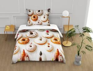 Povlečení 140x200 70x90 – Donuty | Bavlna 80% | 2dílná sada