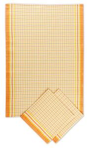 Sleep Well Utěrka bambus 3 ks - kostka drobná žlutá Velikost: 50*70 cm