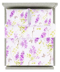 Miroslava Staňková Povlečení bavlna knoflík- barevné květy s motýlky Velikost: 70*90 cm, 140*200 cm