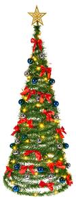 Umělý vánoční stromek Pop-up, modro/stříbrný, 120 cm