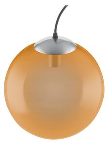LEDVANCE Závěsné osvětlení VINTAGE BUBBLE, 1xE27, 60W, oranžové sklo, průměr 30cm
