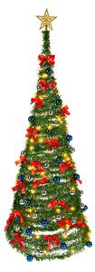 Umělý vánoční stromek Pop-up, modro/stříbrný, 150 cm