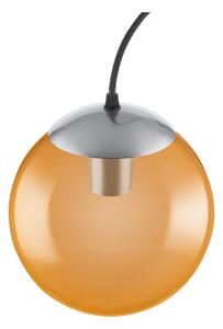LEDVANCE Závěsné osvětlení VINTAGE BUBBLE, 1xE27, 60W, oranžové sklo, průměr 20cm