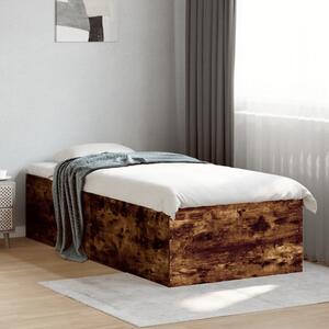 Rám postele kouřový dub 75 x 190 cm kompozitní dřevo 3280983