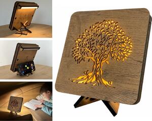 "Dub" lampa 19x19cm provedení povrchu: bříza