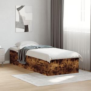Rám postele kouřový dub 90 x 190 cm kompozitní dřevo 3281067