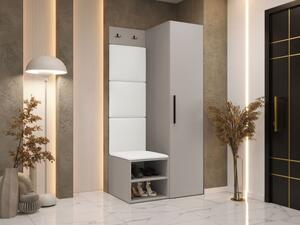 Předsíň Hekurt III, Barva: kašmír, Barva látek:: ekokůže Soft 017 (bíla) 5903211432590