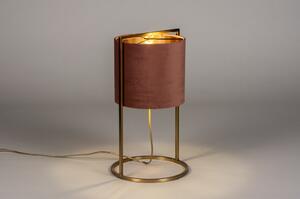 Stolní lampa Burnham Brown and Gold (LMD)