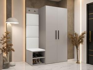 Předsíň Hekurt IV, Barva: kašmír, Barva látek:: ekokůže Soft 017 (bíla) 5903211432927