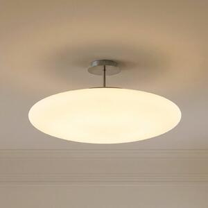 Lindby LED stropní svítidlo Gunda, bílé, sklo, Ø 48 cm, stmívatelné, stmívatelný, Bílá / opál, Obývací pokoj / jídelna, Sklo, Moderní