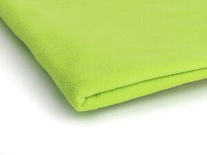 Polar fleece látka 200 g/m², šířka 150 cm, seledinový neon, metráž