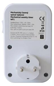 Časový spínač mechanický týdenní 16A/230V