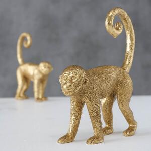 Figurka opička Minky, zlatá barva