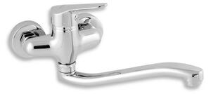 Dřezová baterie Novaservis Titania Iris New s otočným ramínkem 100 mm chrom 94474.0