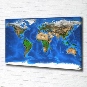 Foto obraz canvas Mapa světa pl-oc-100x70-f-97580792