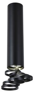 CLX Stropní designové osvětlení EMILIA-ROMAGNA, 1xGU10, 50W, 30x6cm, černé 2282763