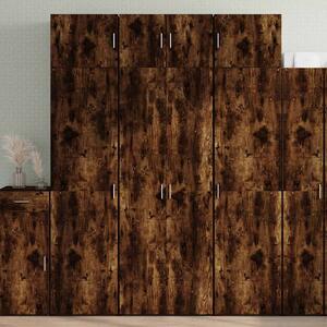 Úzká úložná kouřový dub 70x42,5x225 cm kompozitní dřevo 3281326