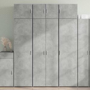 Úložná skříňka betonově šedá 70x42,5x225 cm kompozitní dřevo 3281325