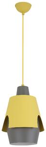 CLX Závěsné osvětlení ve skandinávském stylu ARIANO IRPINO, 1xE27, 40W, šedožluté 50101149