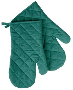 Kuchyňské bavlněné rukavice chňapky MONO zelená, 100% bavlna 19x30 cm Essex